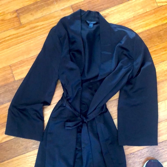 Ambrielle black kimono robe size s - Picture 2 of 7